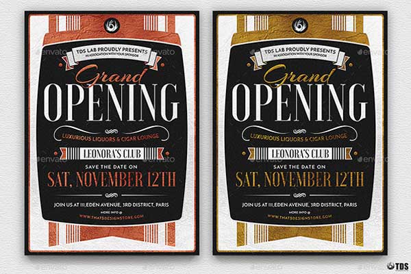 Best Grand Opening Templates – Sleek and Professional Designs for New Business Openings | High-Resolution PSD, AI File Format Templates